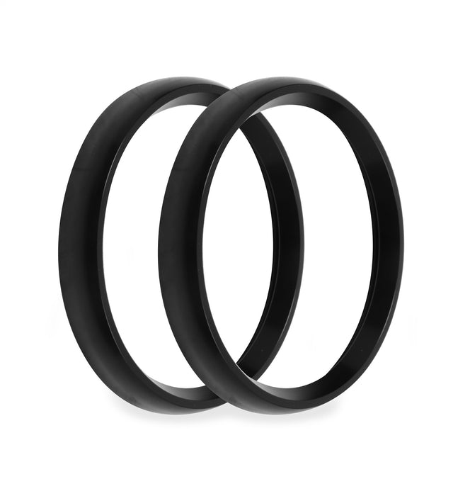 Holley EFI 553-147BKB Replacement Bezels; 4.5 in. Bezel; Black; Bold Style; 2 Pack; - Truck Part Superstore