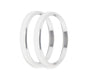 Holley EFI 553-147SB Replacement Bezels; 4.5 in. Bezel; Silver; Bold Style; 2 Pack; - Truck Part Superstore