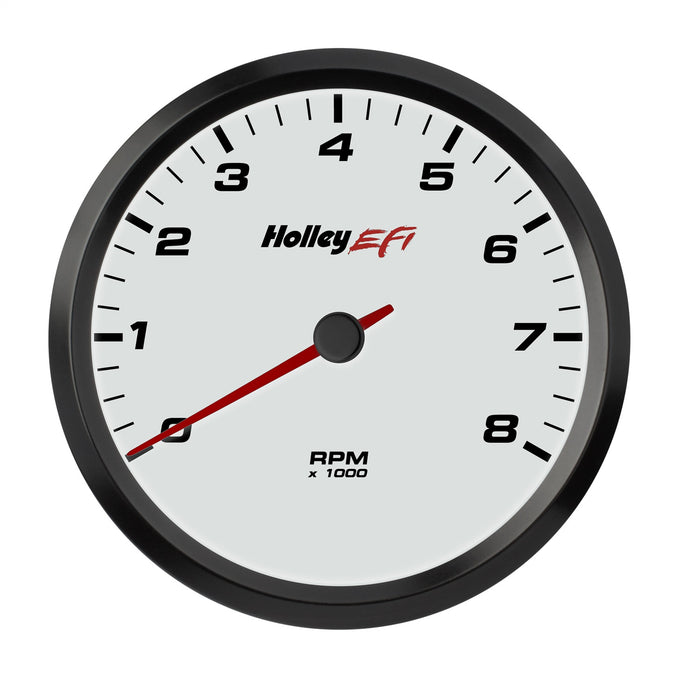 Holley EFI 553-147W Holley EFI CAN Tachometer; 4 1/2 in. CAN; 0-8k RPM Range; White Face; - Truck Part Superstore