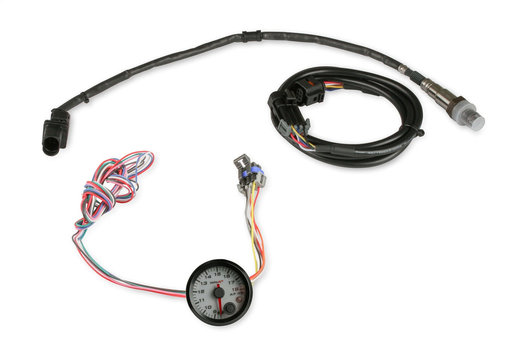 Holley EFI 553-168W EFI Air/Fuel Gauge; 2 1/16 in. Dia.; White Face; Anodized Bezel; - Truck Part Superstore