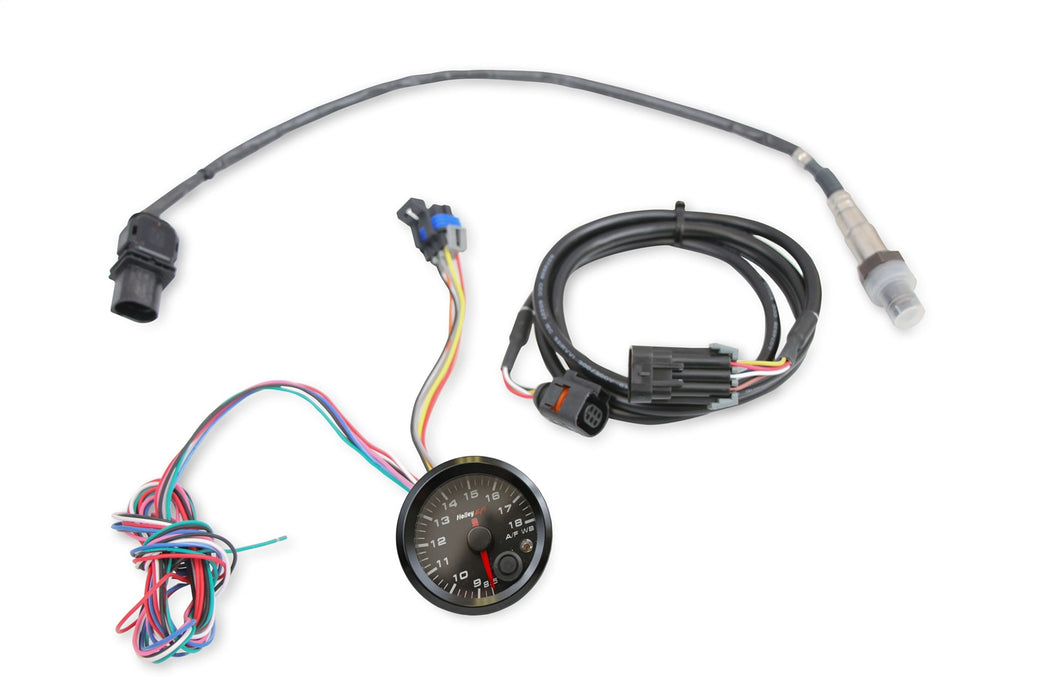 Holley EFI 553-168 EFI Air/Fuel Gauge; 2 1/16 in. Dia.; Black Face; Anodized Bezel; - Truck Part Superstore