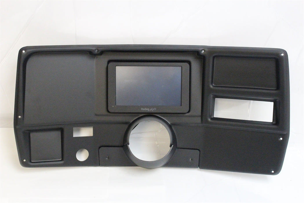 Holley EFI 553-307 Dash Panel; For Use w/Holley EFI Dashes; w/Air Conditioning; Matte Black Finish; - Truck Part Superstore