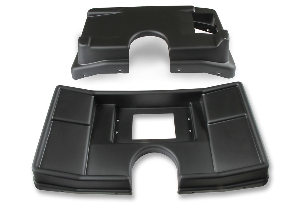 Holley EFI 553-316 Dash Panel; For Use w/Holley EFI 7.5 in. Dashes; 2 pcs.; Black; - Truck Part Superstore