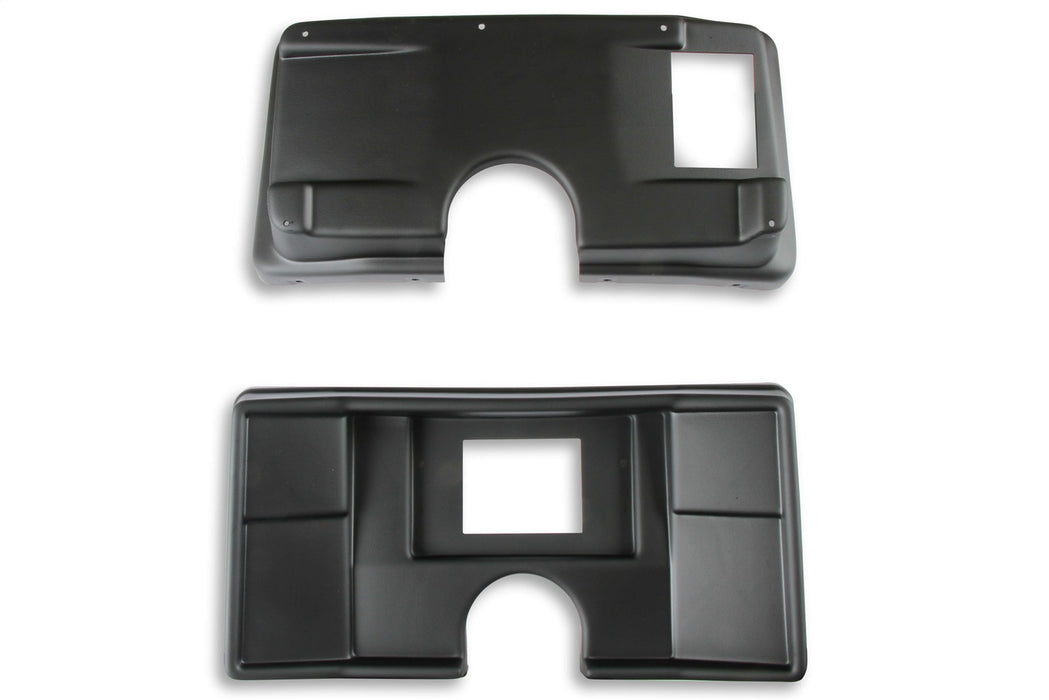 Holley EFI 553-316 Dash Panel; For Use w/Holley EFI 7.5 in. Dashes; 2 pcs.; Black; - Truck Part Superstore