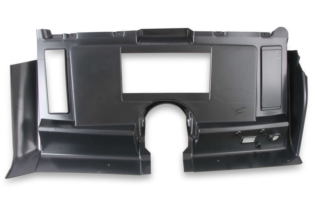 Holley EFI 553-382 Dash Panel; For Use w/Holley EFI 6.86 in. Dashes; Right Vent Only; Black Finish; - Truck Part Superstore