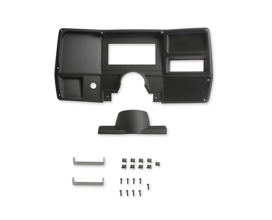 Holley EFI 553-389 Dash Panel; For Use w/Holley EFI 6.86 in. Dashes; Black Finish; - Truck Part Superstore