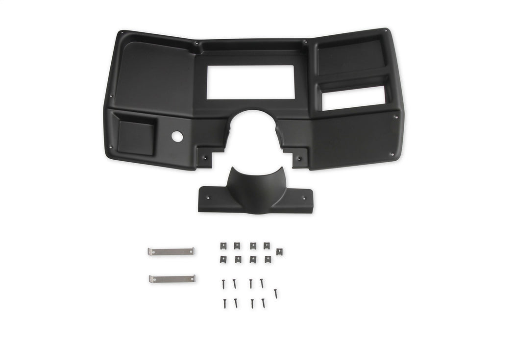 Holley EFI 553-389 Dash Panel; For Use w/Holley EFI 6.86 in. Dashes; Black Finish; - Truck Part Superstore