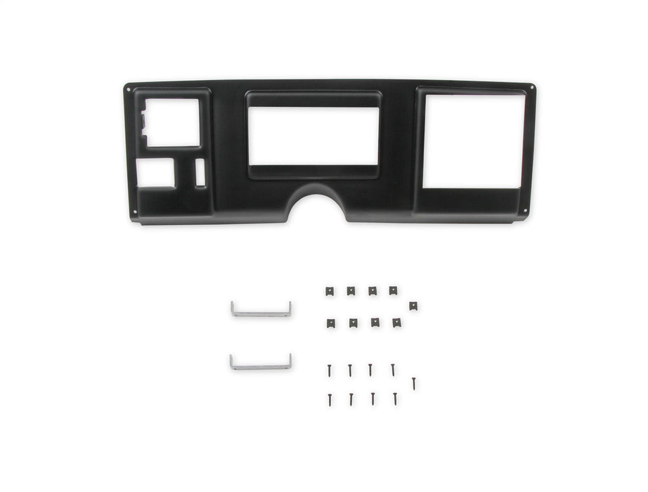 Holley EFI 553-393 Dash Panel; For Use w/Holley EFI 6.86 in. Dashes; Black Finish; - Truck Part Superstore