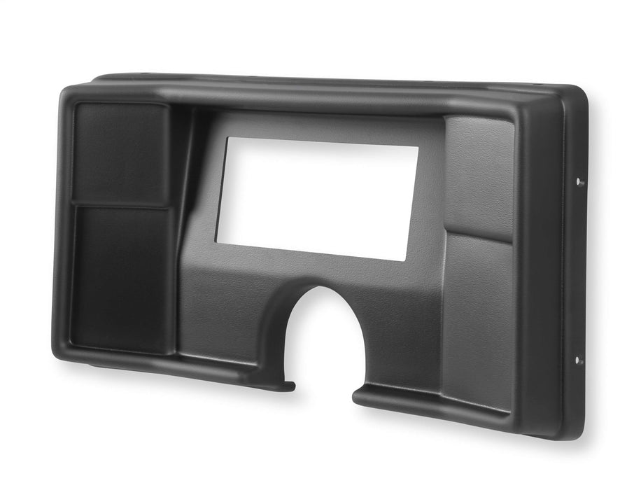 Holley EFI 553-402 Dash Panel; For Use w/Holley EFI Dashes; Black; 6.860 in.; 2 Pieces; - Truck Part Superstore