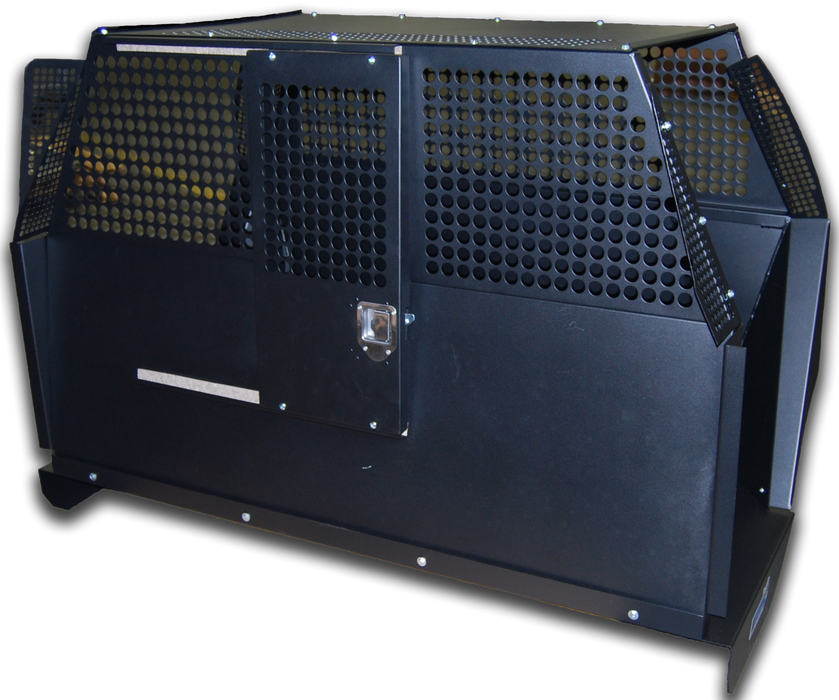 Owens Products 55302 Dog Crate Professional K9 Series Tahoe Rear Seat Insert / 64 W x 31 D x 45.5 H / 2015-Current Chevrolet Tahoe / Mill Finish Aluminum / Owens Products - Truck Part Superstore