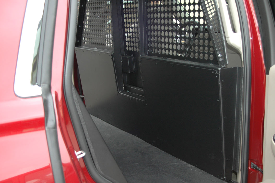 Owens Products 55303 Dog Crate Professional K9 Series Explorer Interceptor Rear Seat Insert / 63.725 W x 41 D x 44 H / 2011-Current Ford Explorer / Mill Finish Aluminum / Owens Products - Truck Part Superstore
