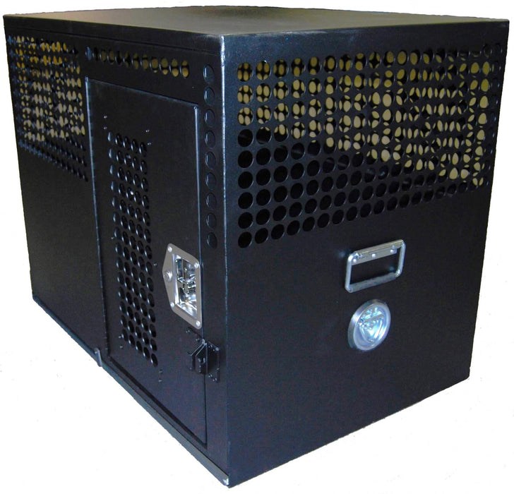 Owens Products 55310 Dog Crate Professional K9 Series Tactical Single Compartment / Side Door / 36 W x 24 D x 29 H / Holes for Ventilation / Mill Finish Aluminum / Owens Products - Truck Part Superstore