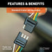 CURT 55359 Custom Wiring; 4-Way Flat; Select Chevrolet S-10; GMC Sonoma; Isuzu Hombre - Truck Part Superstore