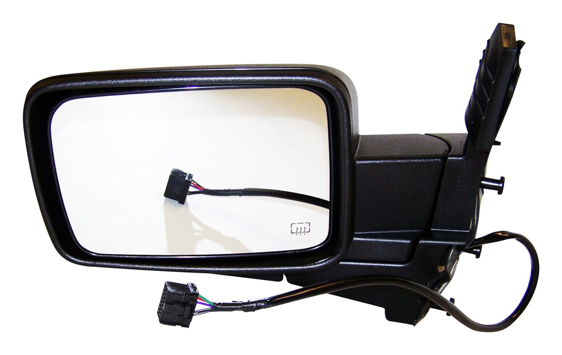 Crown Automotive Jeep Replacement 55396637AD Door Mirror; Left; Power; Heated; Foldaway; Black; - Truck Part Superstore