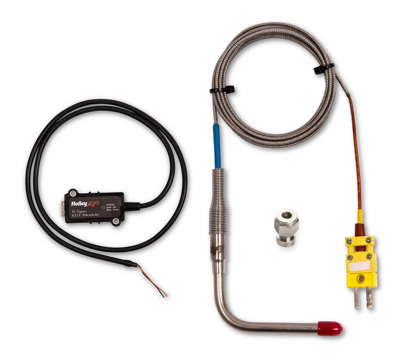 Holley EFI 554-184C EFI 1 Channel EGT Kit; Can; Incl. .25 in. Stainless Steel EGT Weld Bung; - Truck Part Superstore