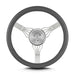 Lokar 55406 Lecarra Banjo Steering Wheel; Fits w/Flaming River Hub; Dark Grey; - Truck Part Superstore