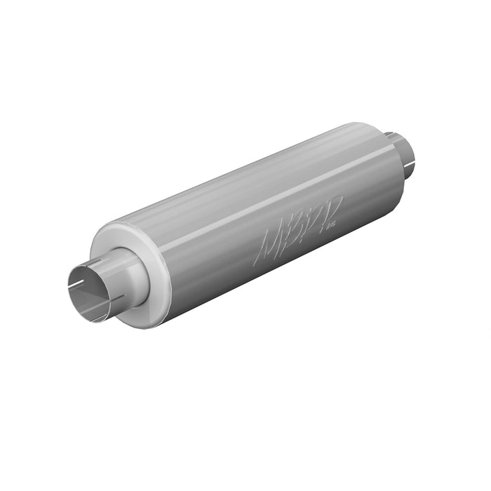 MBRP GP190809 3 Inch Exhaust Pipe ID Inlet/Outlet 26 Inch Single Muffler Mild Tone T409 Stainless Steel MBRP - Truck Part Superstore
