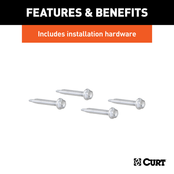 CURT 55417 CURT 55417 Truck Bed 7-Way Opening Cover Plate; Compatible with Chevrolet; GMC - Truck Part Superstore