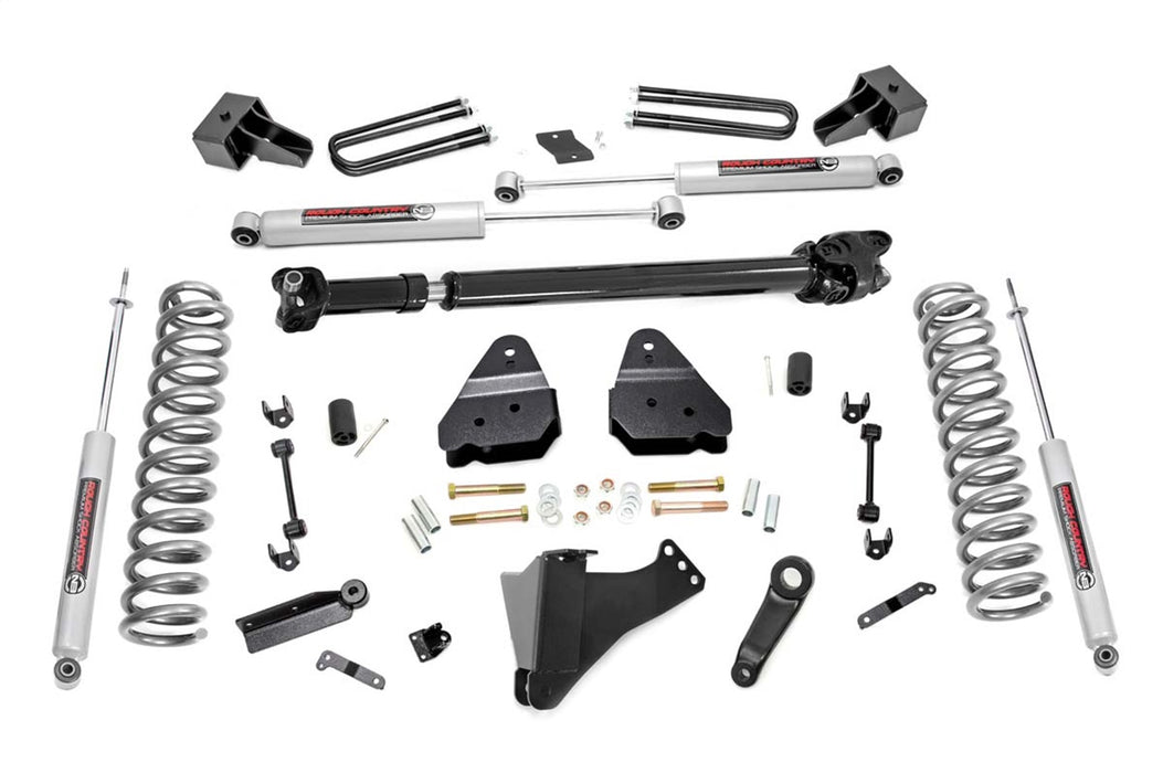 Rough Country 55931 4.5 Inch Inch Ford Suspension Lift Kit w/ N3 Shocks and Front Driveshaft 17-20 F-350 4WD Diesel Dually Rough Country - Truck Part Superstore