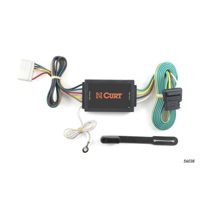 CURT 56038 Custom 4-Flat; Select Acura MDX; OEM Tow Package Required - Truck Part Superstore
