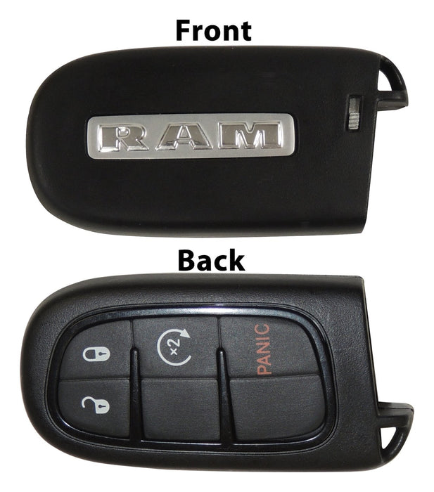 Crown Automotive Jeep Replacement 56046956AF Key Fob; w/Push To Start w/Remote Start; Genuine Mopar Key Fob w/Ram Logo; - Truck Part Superstore