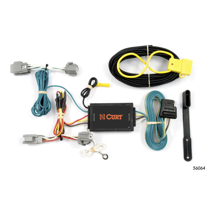 CURT 56064 Custom Wiring; 4-Way Flat Output; Select Lincoln MKS; Ford Fiesta Hatchback - Truck Part Superstore