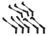 Holley EFI 561-104 Spark Plug Wire Set; Fits w/Shorty Headers; 90 Degree; Gray/Black; Silicone; - Truck Part Superstore