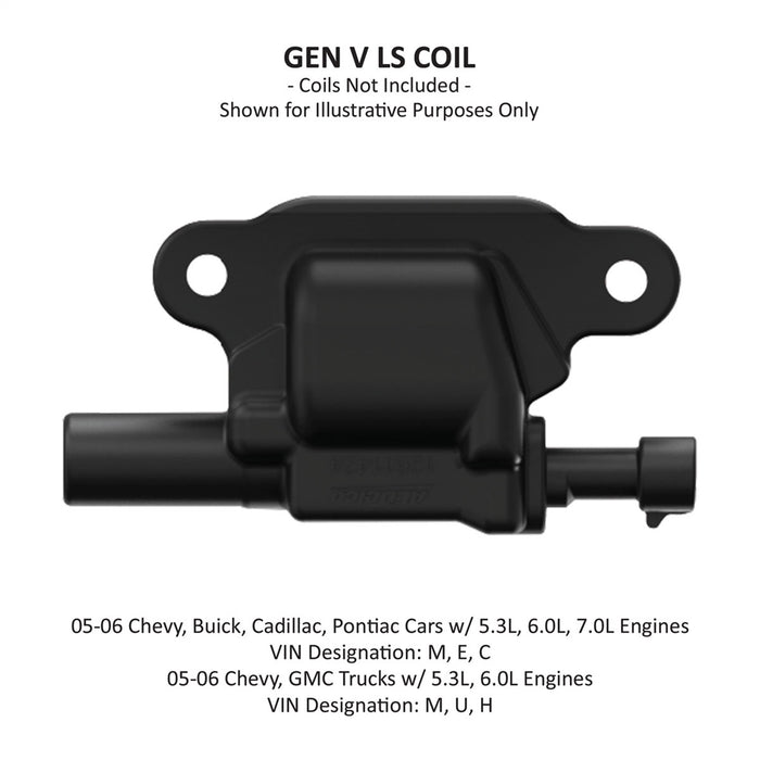 Holley EFI 561-124 Remote Coil Relocation Bracket; Fits Gen 5 LS; Natural Finish; - Truck Part Superstore