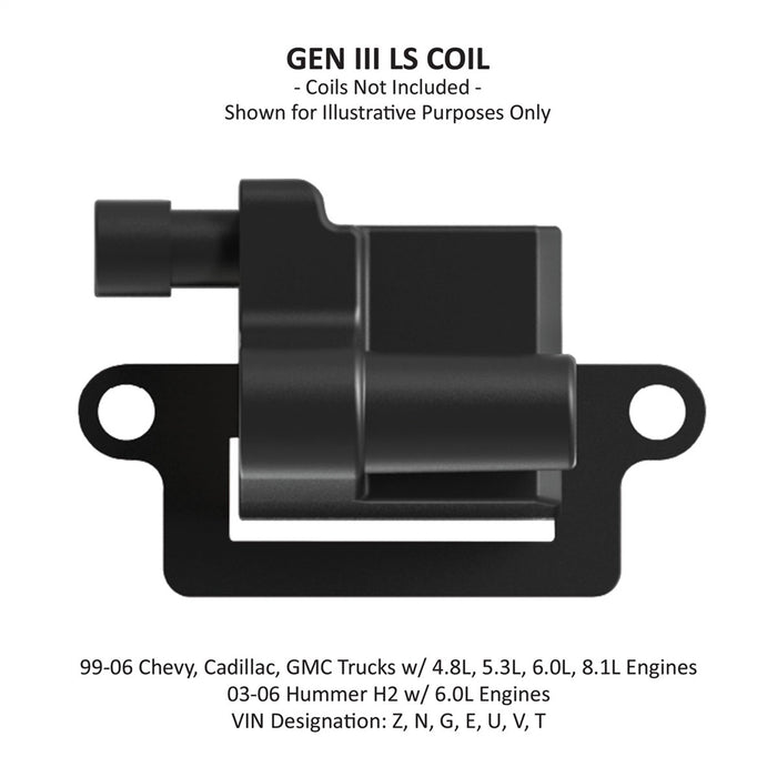 Holley EFI 561-128 Remote Coil Relocation Bracket; Black Finish; - Truck Part Superstore
