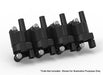 Holley EFI 561-129 Remote Coil Relocation Bracket; Fits Gen 4 LS; Black Finish; - Truck Part Superstore