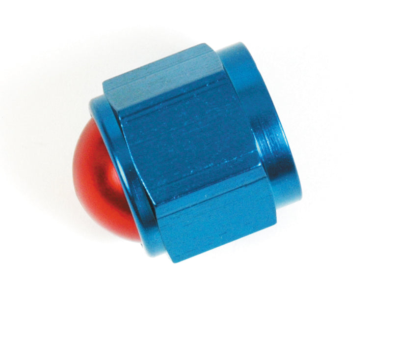 SpeedFx 560629BK Flare Cap; -6AN; Black; Anodized Aluminum - Truck Part Superstore