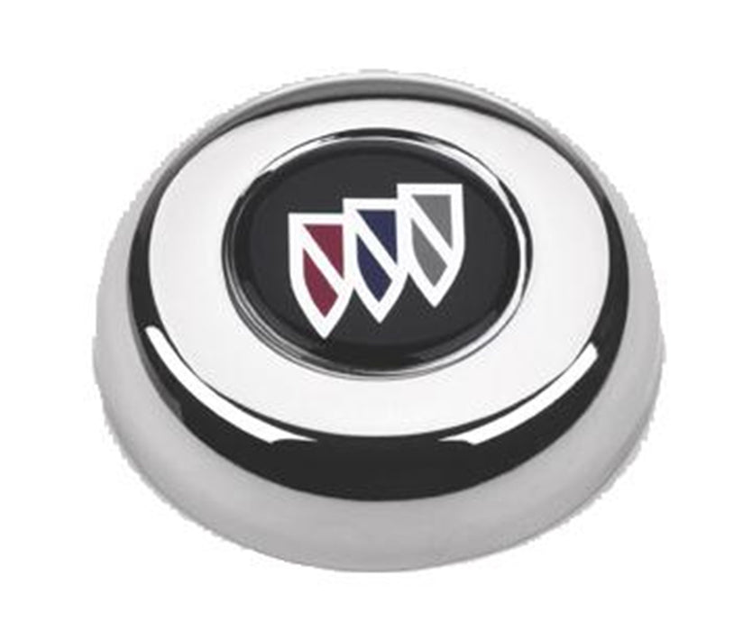 Grant 5631 GM Licensed Horn Button; Chrome; Buick®; Classic/Challenger Wheels; - Truck Part Superstore