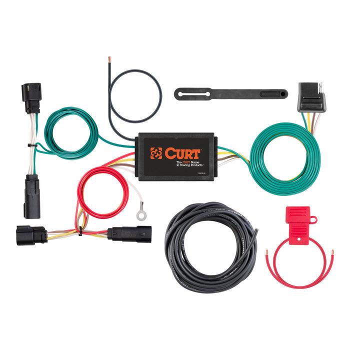 CURT 56320 Custom Wiring Harness; 4-Way Flat Output; Select Ford Escape - Truck Part Superstore