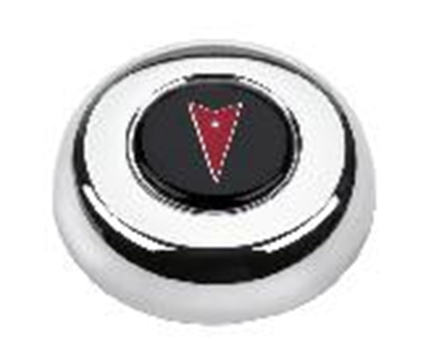 Grant 5635 GM Licensed Horn Button; Chrome; Pontiac®; Classic/Challenger Wheels; - Truck Part Superstore