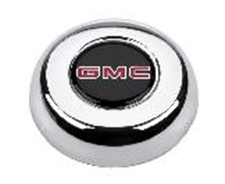 Grant 5636 GM Licensed Horn Button; Chrome; GMC Truck®; Classic/Challenger Wheels; - Truck Part Superstore