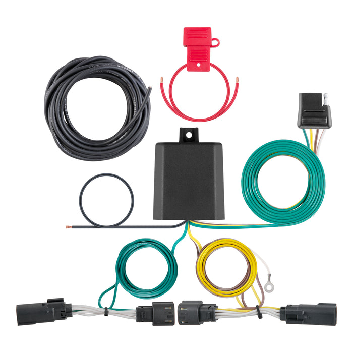 CURT 56417 Custom Wiring Harness; 4-Way Flat Output; Select Toyota Camry - Truck Part Superstore