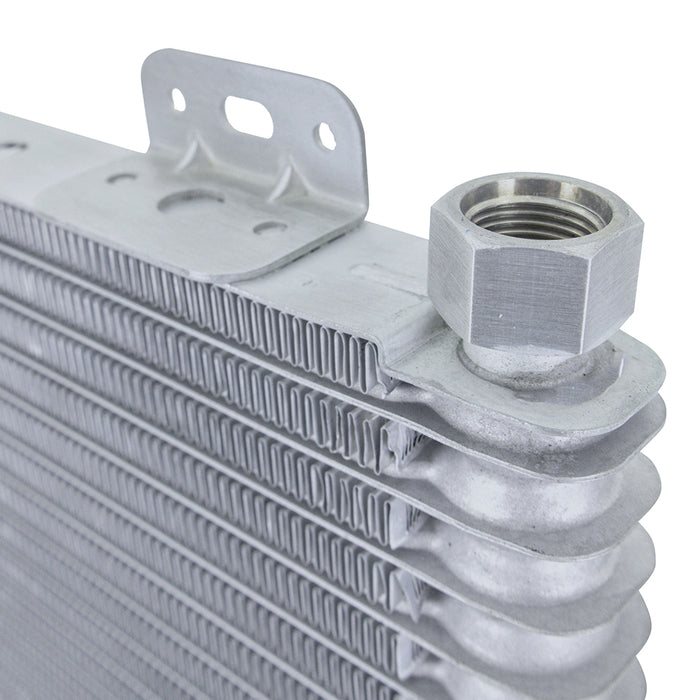 Mishimoto MMTC-SP-13SL 13-Row Stacked Plate Transmission Cooler, Powder Coat, 22.85in X 7.10in X 1.25in - Truck Part Superstore