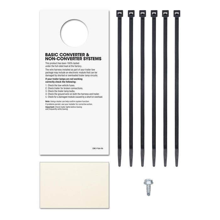 CURT 56443 Custom Wiring Harness; 7-Way RV Blade Output; Select Ford F-250; F-350; F-450 - Truck Part Superstore