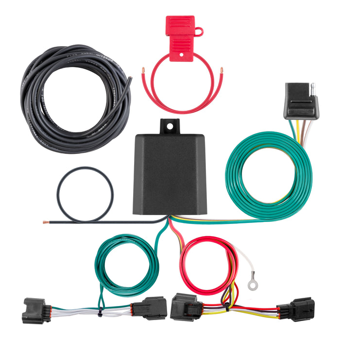 CURT 56445 Custom Wiring Harness; 4-Way Flat Output; Select Nissan Rogue Sport - Truck Part Superstore