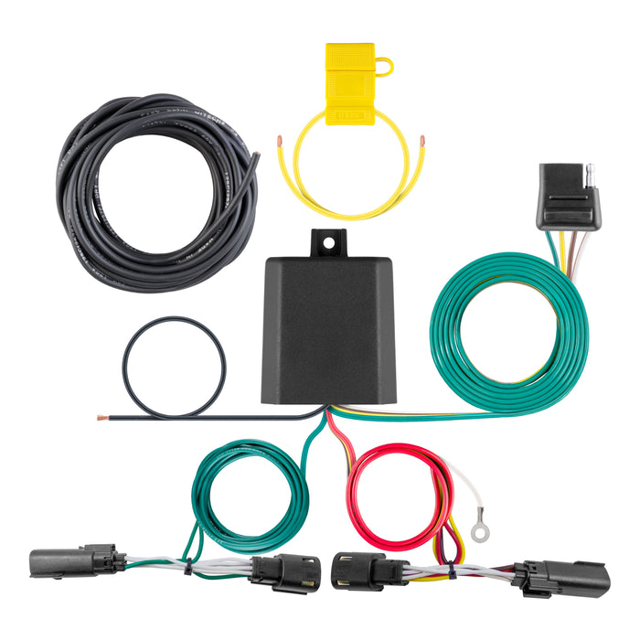 CURT 56448 Custom Wiring Harness; 4-Way Flat Output; Select Ford Escape - Truck Part Superstore