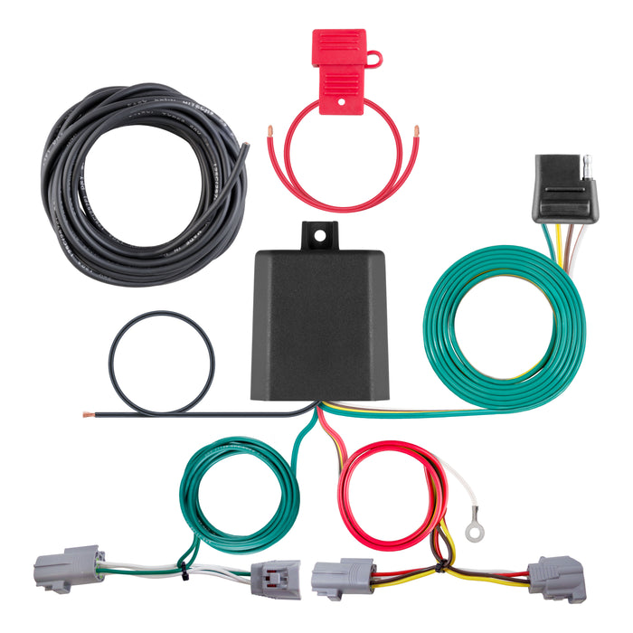 CURT 56452 Custom Wiring Harness; 4-Way Flat Output; Select Toyota Highlander - Truck Part Superstore