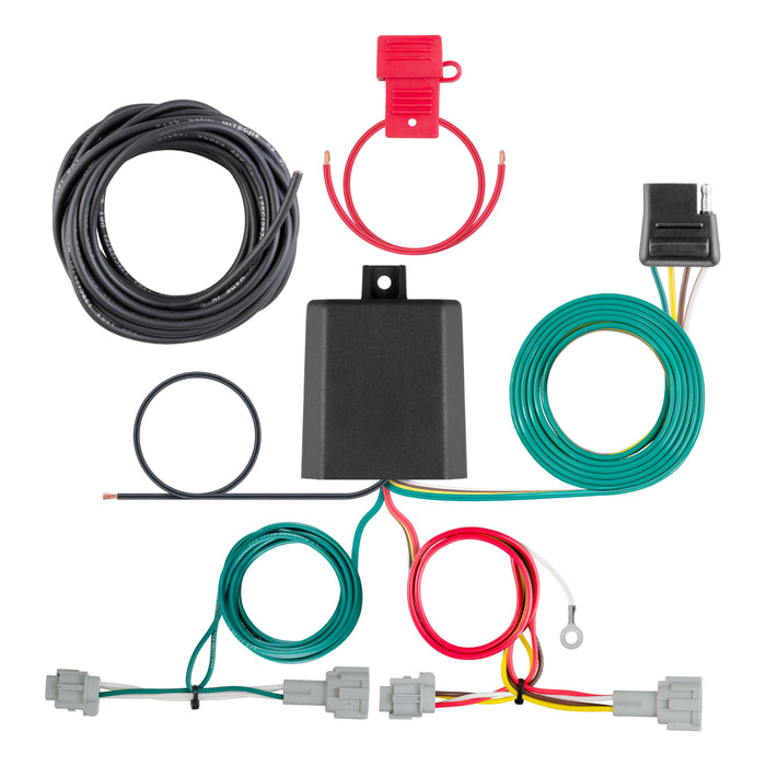 CURT 56459 Custom Wiring Harness; 4-Way Flat Output; Select Nissan Rogue - Truck Part Superstore