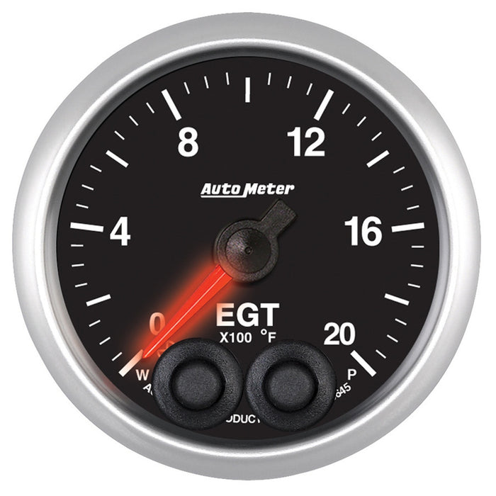 AutoMeter 5645 GAUGE; PYRO. (EGT); 2 1/16in.; 2000deg.F; STEPPER MOTOR W/PEAK/WARN; ELITE - Truck Part Superstore