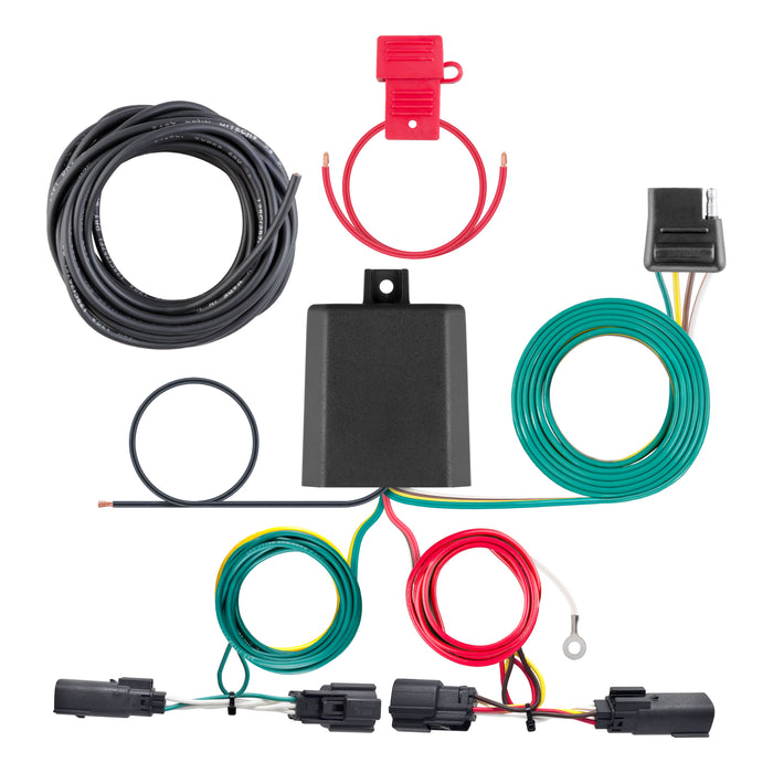 CURT 56460 Custom Wiring Harness; 4-Way Flat Output; Select Toyota Venza - Truck Part Superstore