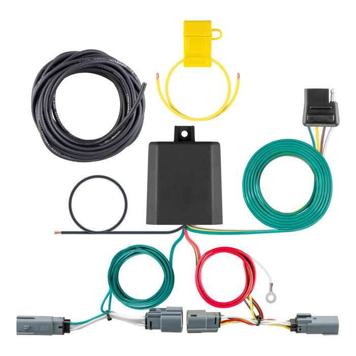 CURT 56464 Custom Wiring Harness; 4-Way Flat Output; Select Volkswagen Atlas - Truck Part Superstore