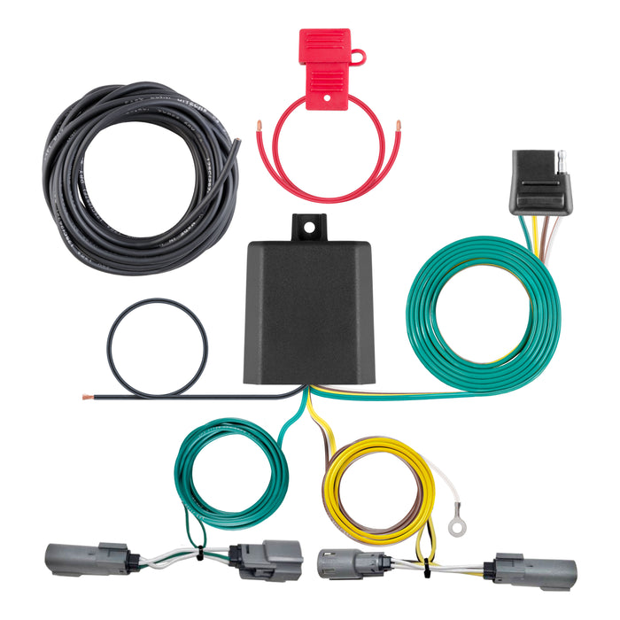CURT 56465 CURT 56465 Vehicle-Side Custom 4-Pin Trailer Wiring Harness; Fits Select Ford F- - Truck Part Superstore