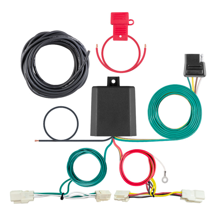 CURT 56467 CURT 56467 Vehicle-Side Custom 4-Pin Trailer Wiring Harness; Fits Select Mitsubi - Truck Part Superstore