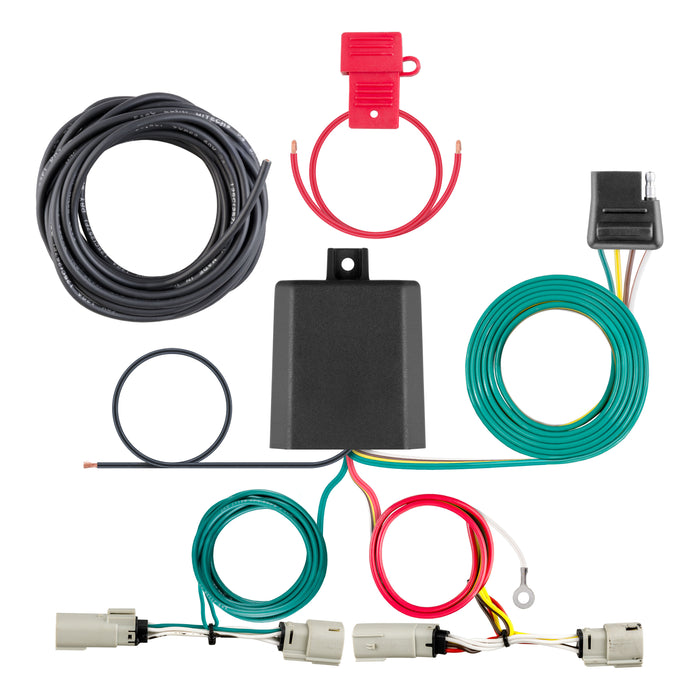 CURT 56468 CURT 56468 Vehicle-Side Custom 4-Pin Trailer Wiring Harness; Fits Select Ford Br - Truck Part Superstore