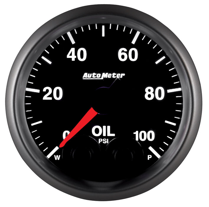 AutoMeter 5652 GAUGE; OIL PRESS; 2 1/16in.; 100PSI; STEPPER MOTOR W/PEAK/WARN; ELITE - Truck Part Superstore