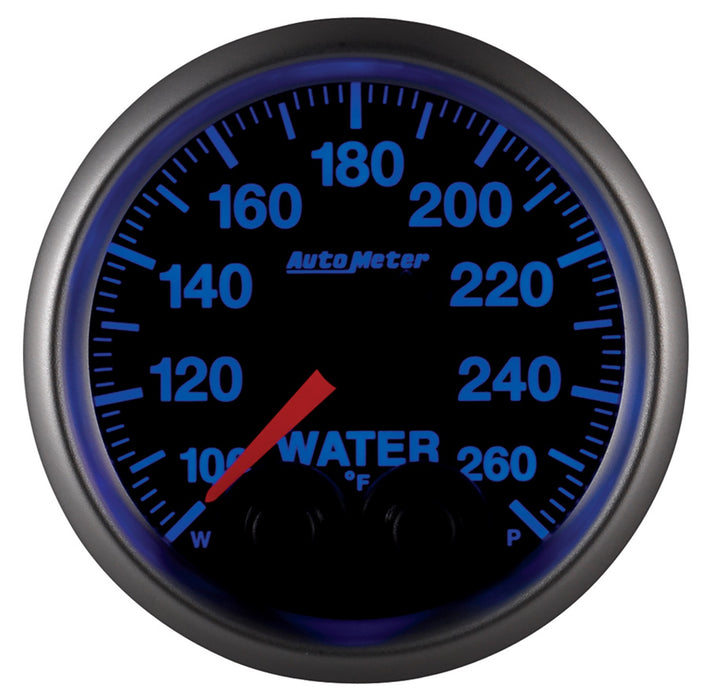 AutoMeter 5654-05702 GAUGE; WTEMP; 2 1/16in.; 260deg.F; STEPPER MOTOR W/PEAK/WRN; ELITE; W/O PRO-CONT - Truck Part Superstore